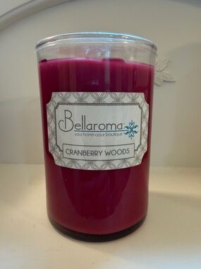 Cranberry Woods Scented Candle - Deep Berry Red